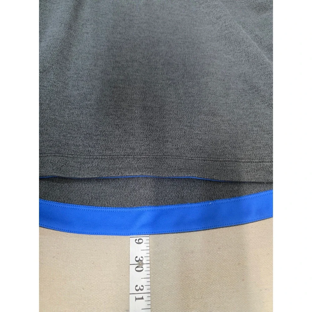 Nike Golf Tour Performance Dri-FIT Quarter Zip Pullover Gray Blue‎ Mens Medium